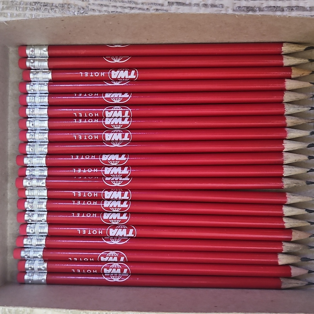 Trans World Airlines TWA Hotel Pencils Whooping 20 Pencils